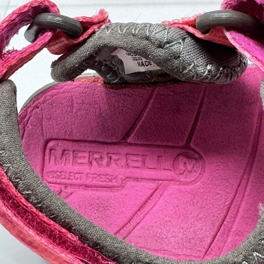Merrell Surf Strap Sandals Kids 12M Pink‎ Outdoor Hiking Sport Shoes
